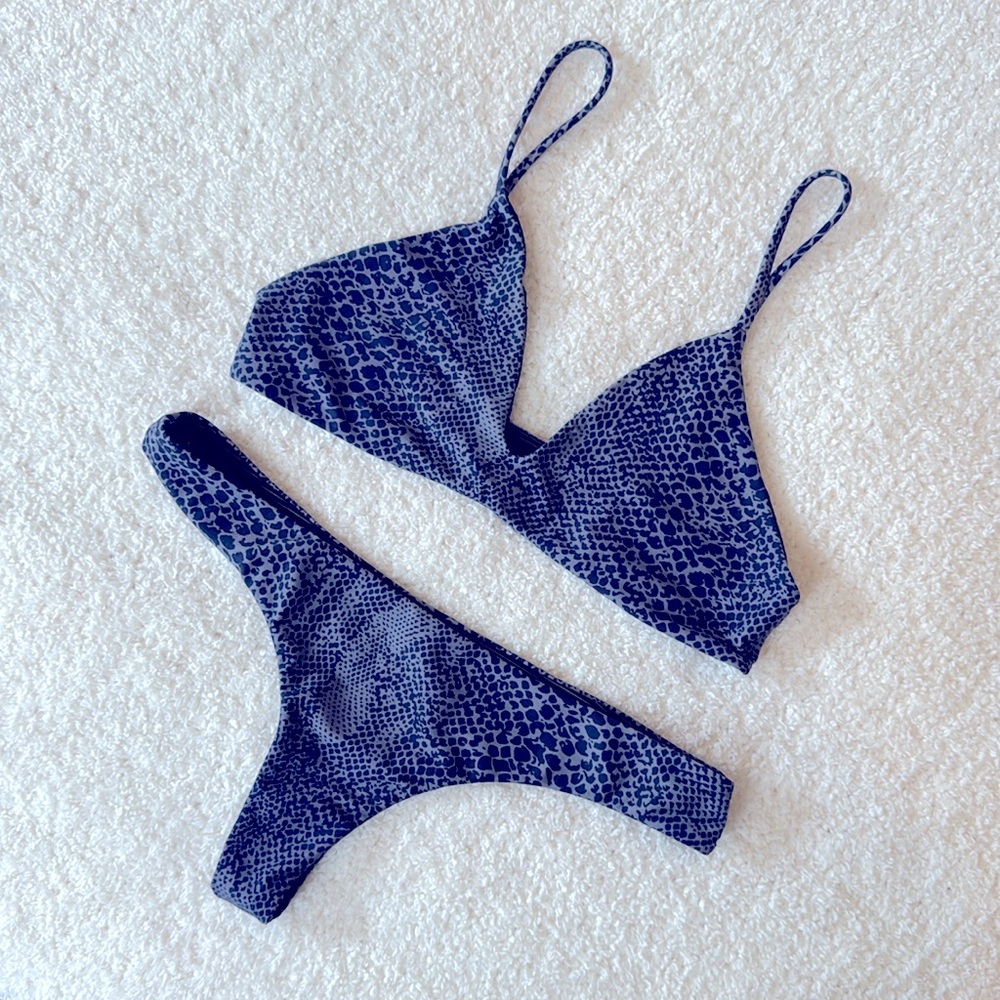 Purple Snake Skin Acacia Bikini Set (small)